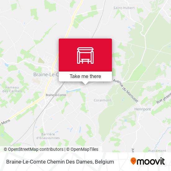 Braine-Le-Comte Chemin Des Dames map