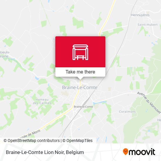 Braine-Le-Comte Lion Noir map