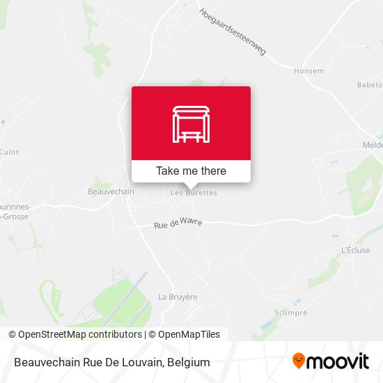 Beauvechain Rue De Louvain map