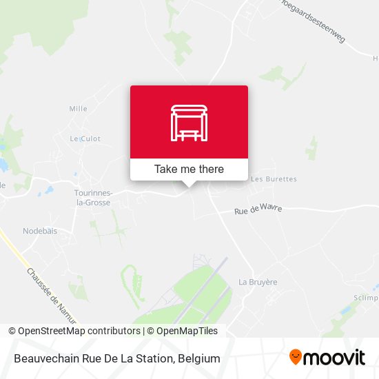 Beauvechain Rue De La Station map