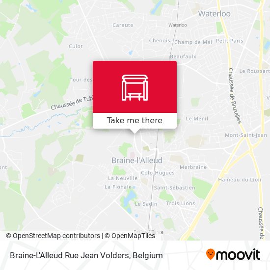 Braine-L'Alleud Rue Jean Volders plan