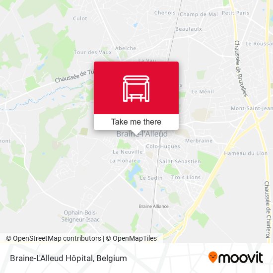 Braine-L'Alleud Hôpital map
