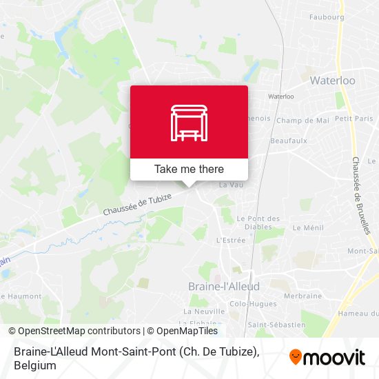 Braine-L'Alleud Mont-Saint-Pont (Ch. De Tubize) map