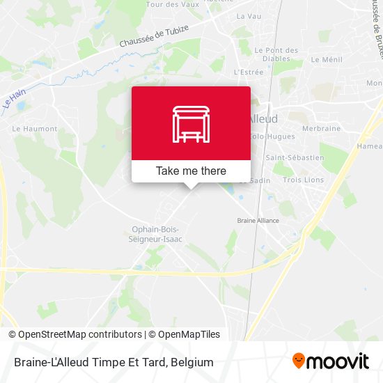 Braine-L'Alleud Timpe Et Tard map