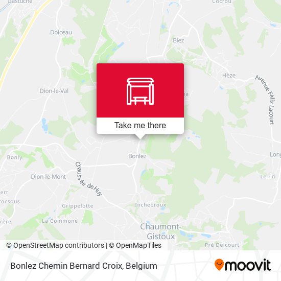 Bonlez Chemin Bernard Croix map