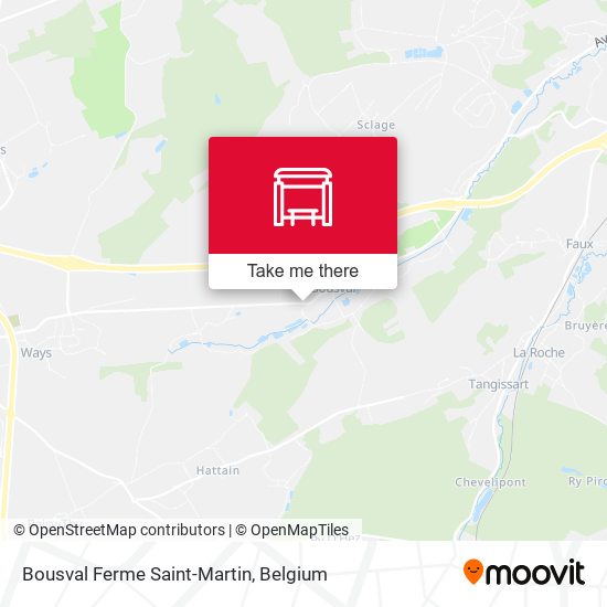 Bousval Ferme Saint-Martin map
