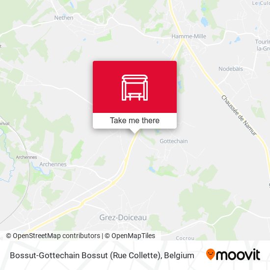 Bossut-Gottechain Bossut (Rue Collette) plan