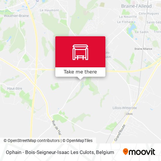 Ophain - Bois-Seigneur-Isaac Les Culots plan