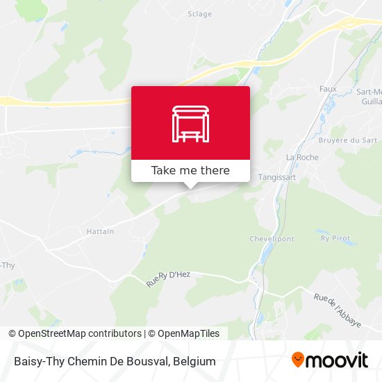 Baisy-Thy Chemin De Bousval plan