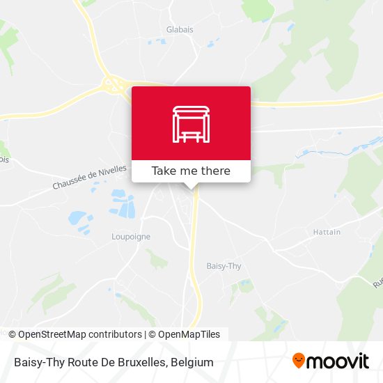 Baisy-Thy Route De Bruxelles plan