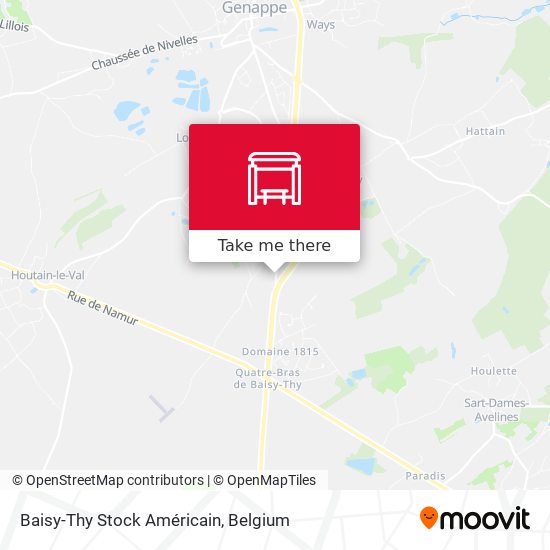 Baisy-Thy Stock Américain map