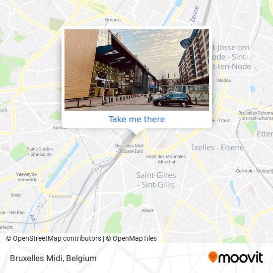 Bruxelles Midi map