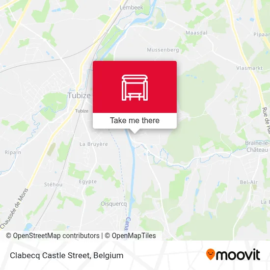 Clabecq Castle Street map