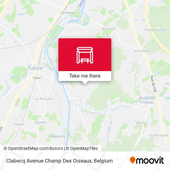 Clabecq Avenue Champ Des Oiseaux map