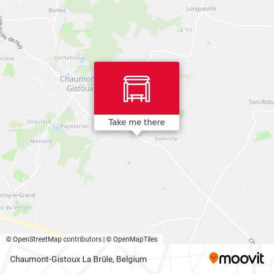 Chaumont-Gistoux La Brûle map