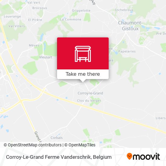 Corroy-Le-Grand Ferme Vanderschrik map