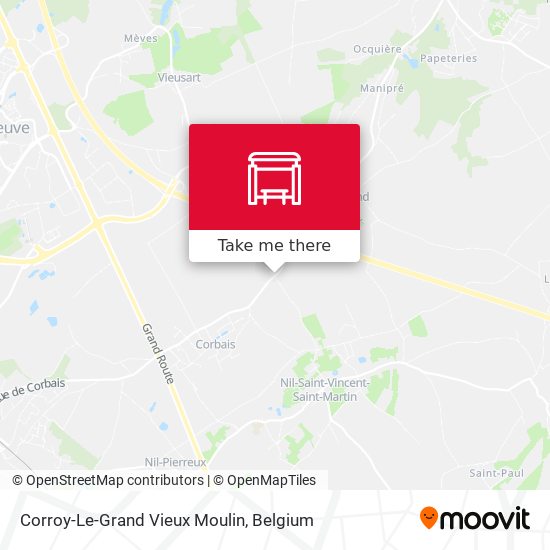 Corroy-Le-Grand Vieux Moulin map