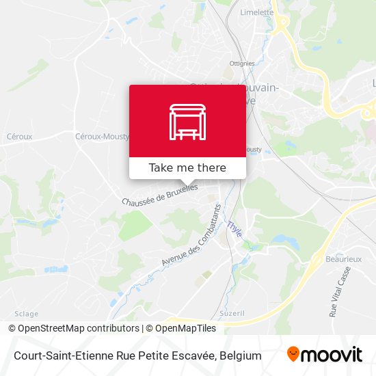 Court-Saint-Etienne Rue Petite Escavée map