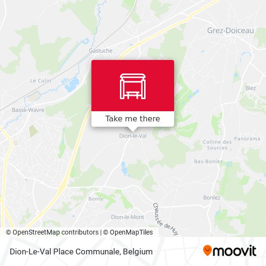 Dion-Le-Val Place Communale map