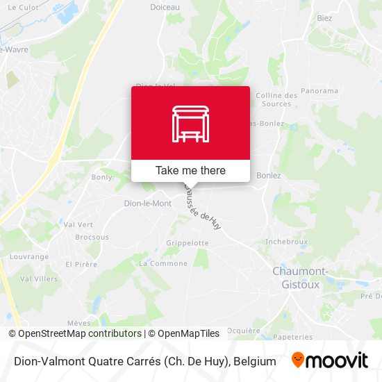 Dion-Valmont Quatre Carrés (Ch. De Huy) plan