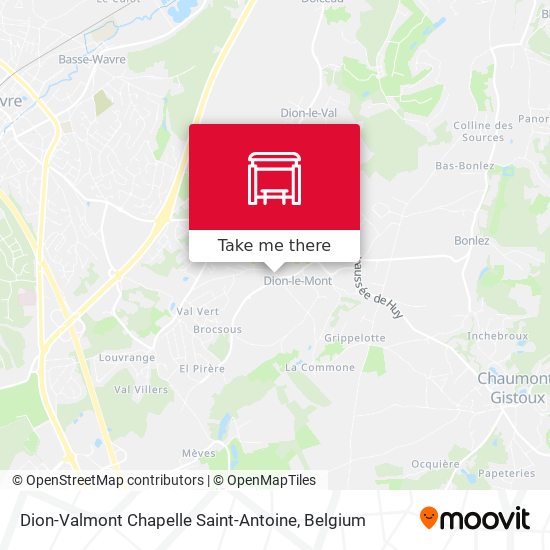 Dion-Valmont Chapelle Saint-Antoine map
