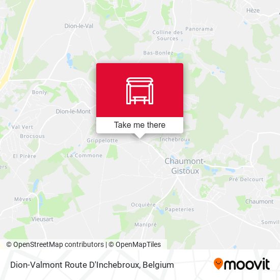 Dion-Valmont Route D'Inchebroux map