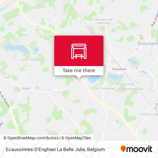 Ecaussinnes-D'Enghien La Belle Julie map