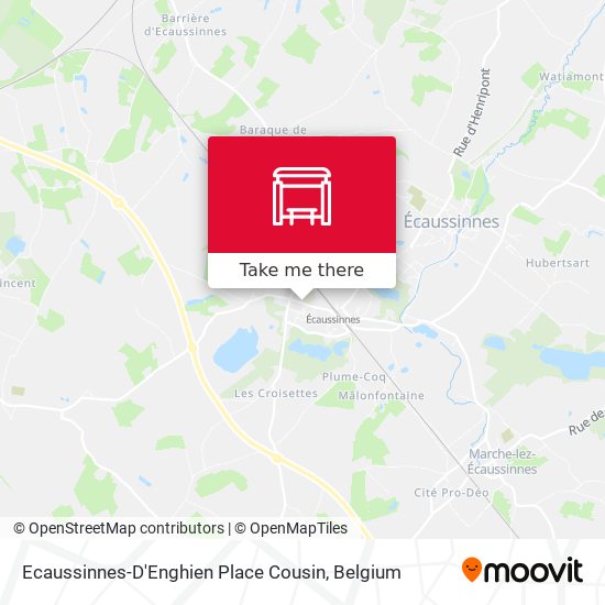 Ecaussinnes-D'Enghien Place Cousin map