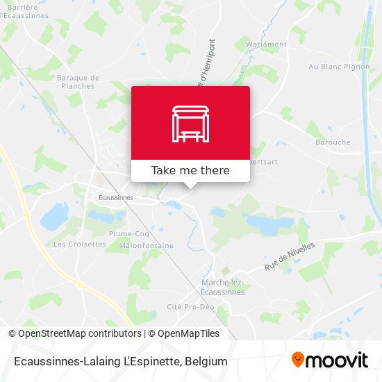 Ecaussinnes-Lalaing L'Espinette map