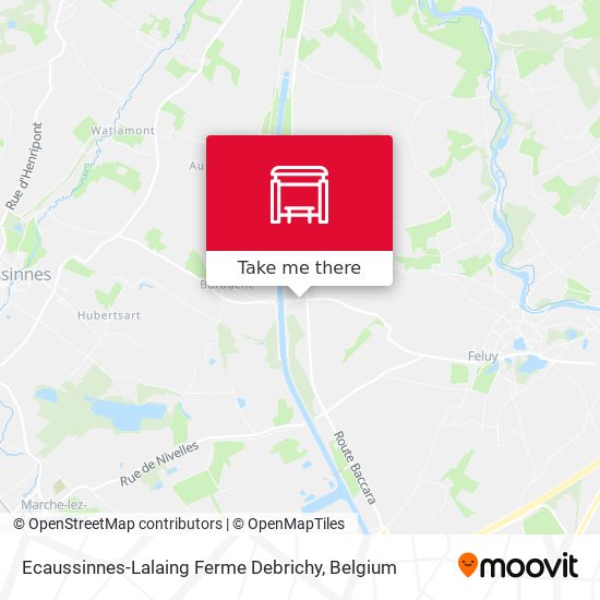 Ecaussinnes-Lalaing Ferme Debrichy map