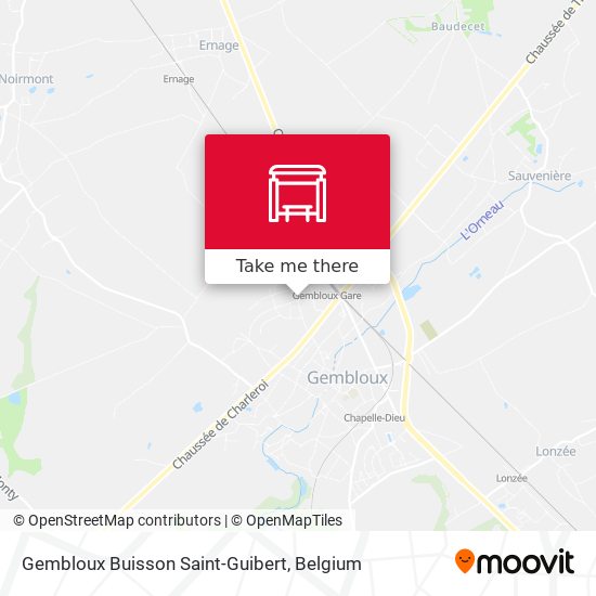 Gembloux Buisson Saint-Guibert map