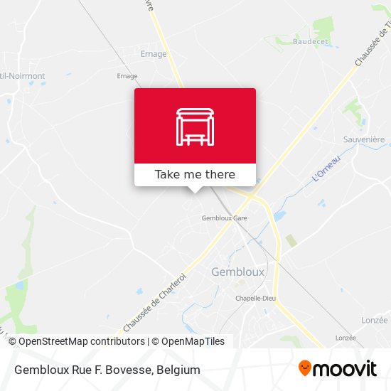 Gembloux Rue F. Bovesse map