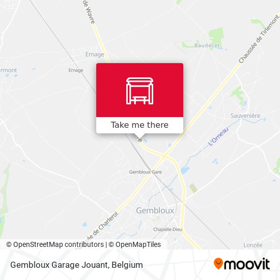 Gembloux Garage Jouant map