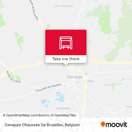 Genappe Chaussée De Bruxelles map