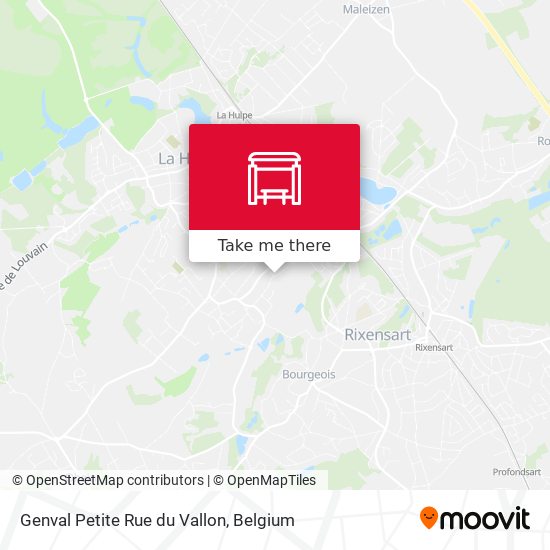 Genval Petite Rue du Vallon map