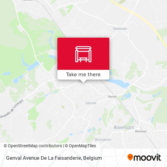 Genval Avenue De La Faisanderie map