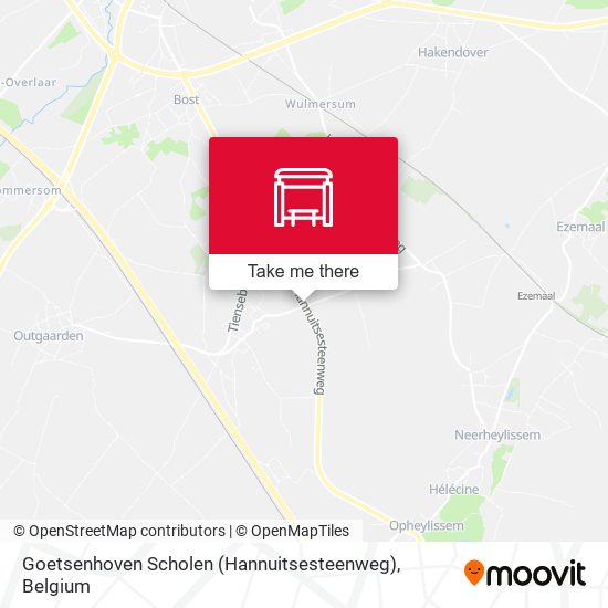 Goetsenhoven Scholen (Hannuitsesteenweg) plan