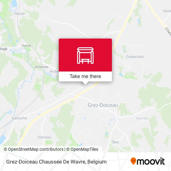 Grez-Doiceau Chaussée De Wavre map