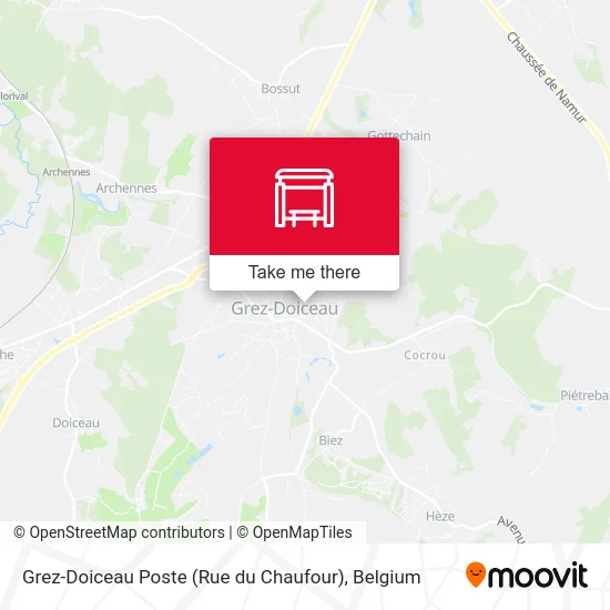 Grez-Doiceau Poste (Rue du Chaufour) map