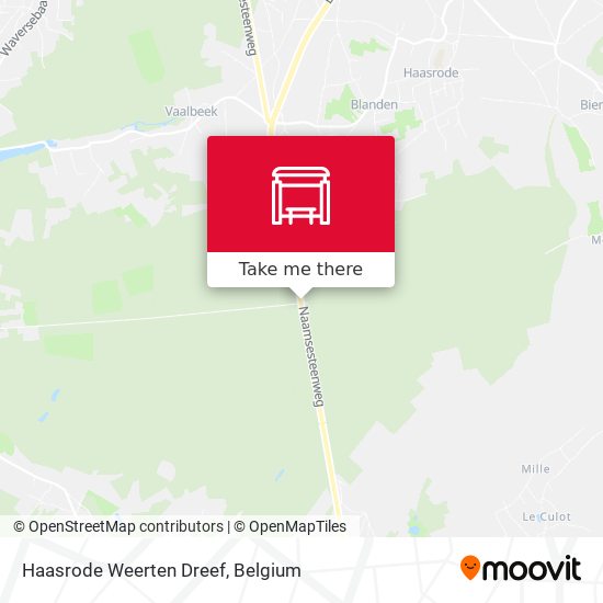 Haasrode Weerten Dreef map