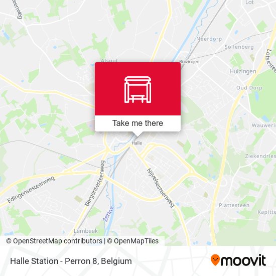 Halle Station - Perron 8 map