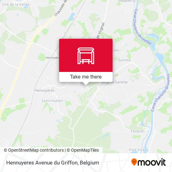 Hennuyeres Avenue du Griffon map