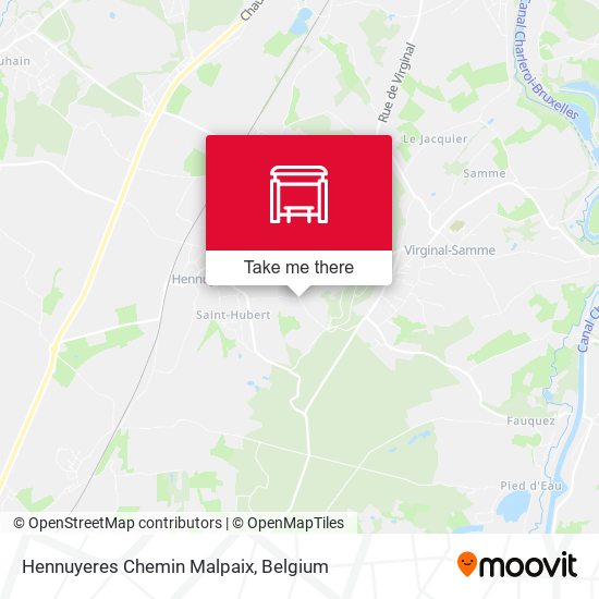 Hennuyeres Chemin Malpaix map