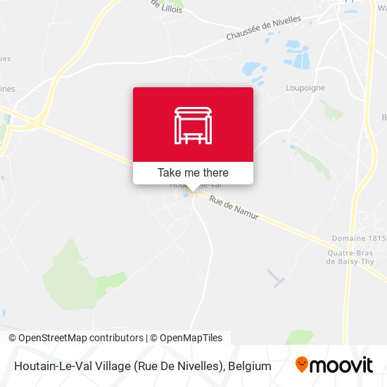 Houtain-Le-Val Village (Rue De Nivelles) map