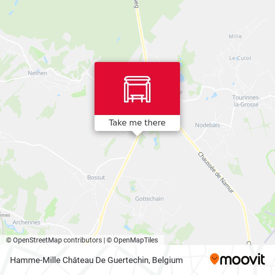 Hamme-Mille Château De Guertechin plan