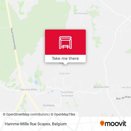Hamme-Mille Rue Scayes plan
