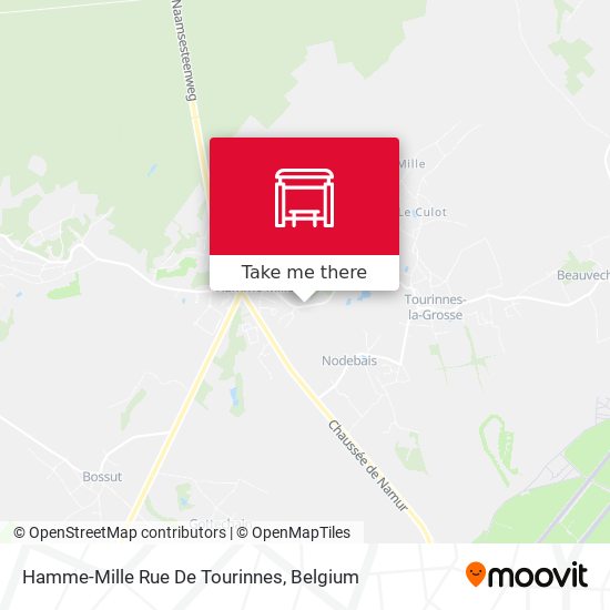Hamme-Mille Rue De Tourinnes map