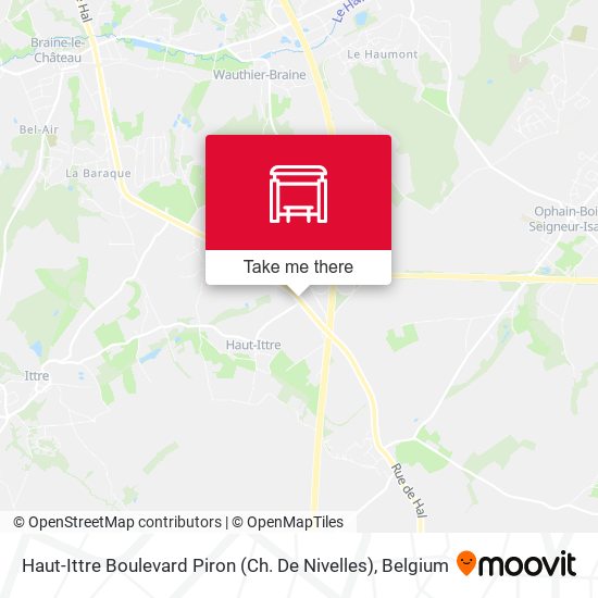 Haut-Ittre Boulevard Piron (Ch. De Nivelles) map
