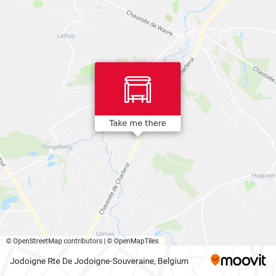 Jodoigne Rte De Jodoigne-Souveraine map