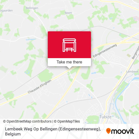 Lembeek Weg Op Bellingen (Edingensesteenweg) map